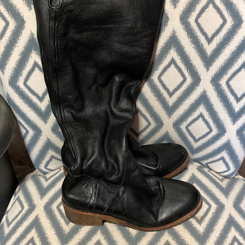 Coach Black Leather‎ Boots 10 🌸